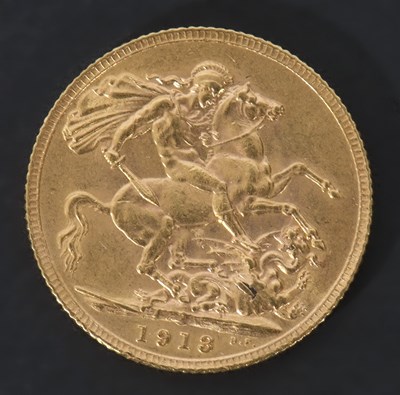 Lot 247 - George V gold sovereign dated 1913