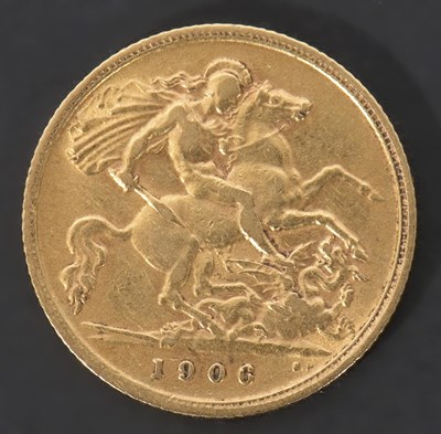 Lot 249 - Edward VII gold half sovereign dated 1906