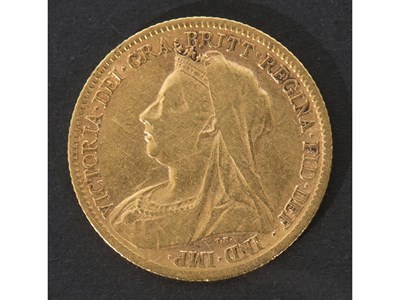 Lot 252 - Victorian gold half sovereign dated 1900