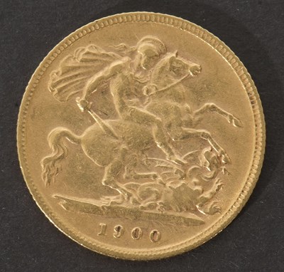 Lot 252 - Victorian gold half sovereign dated 1900