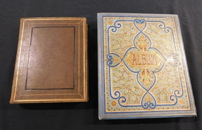 Lot 546 - Decorative Victorian period scrap album with...