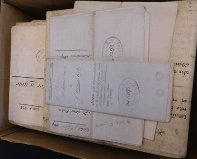 Lot 559 - Box: Hethel interest, vellum and other...