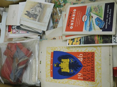 Lot 580 - Box: ephemera