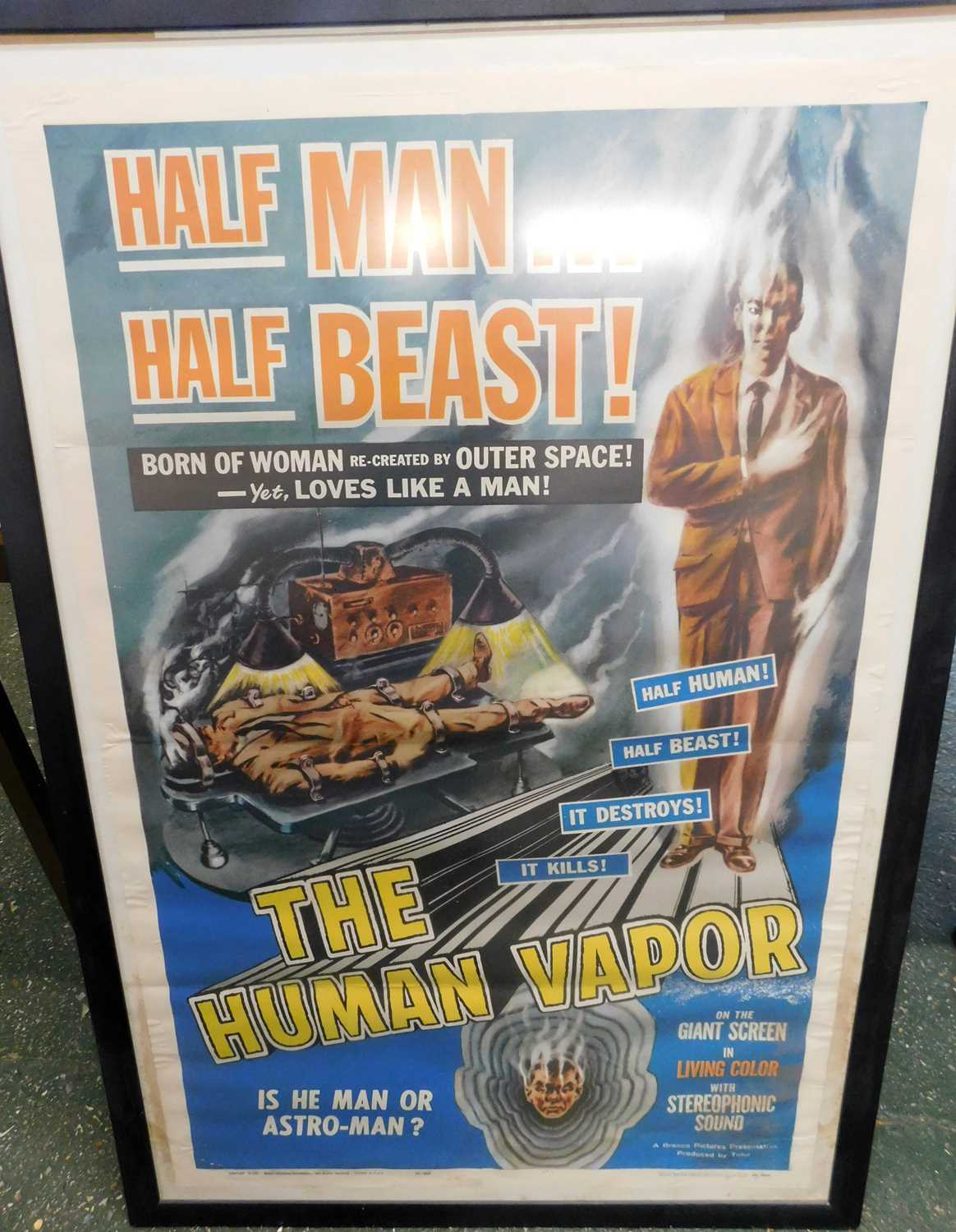 Lot 604 - THE HUMAN VAPOR, coloured film poster (400)...