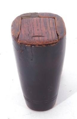 Lot 79 - Small 19th century softwood novelty snuff box...