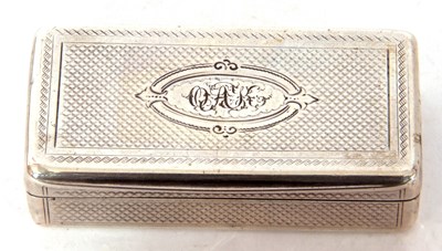 Lot 86 - Small 19th century pill or snuff box, silver...
