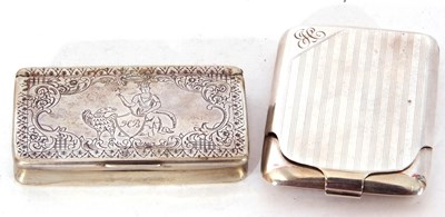 Lot 98 - Mixed Lot: small 19th century white metal...