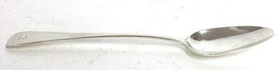 Lot 68 - George IV basting spoon in Old English spoon...