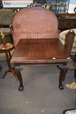 Lot 307 - Small antique oak and ash coffer with two...