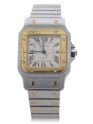 Lot 297 - Cartier gold and stainless steel cased...