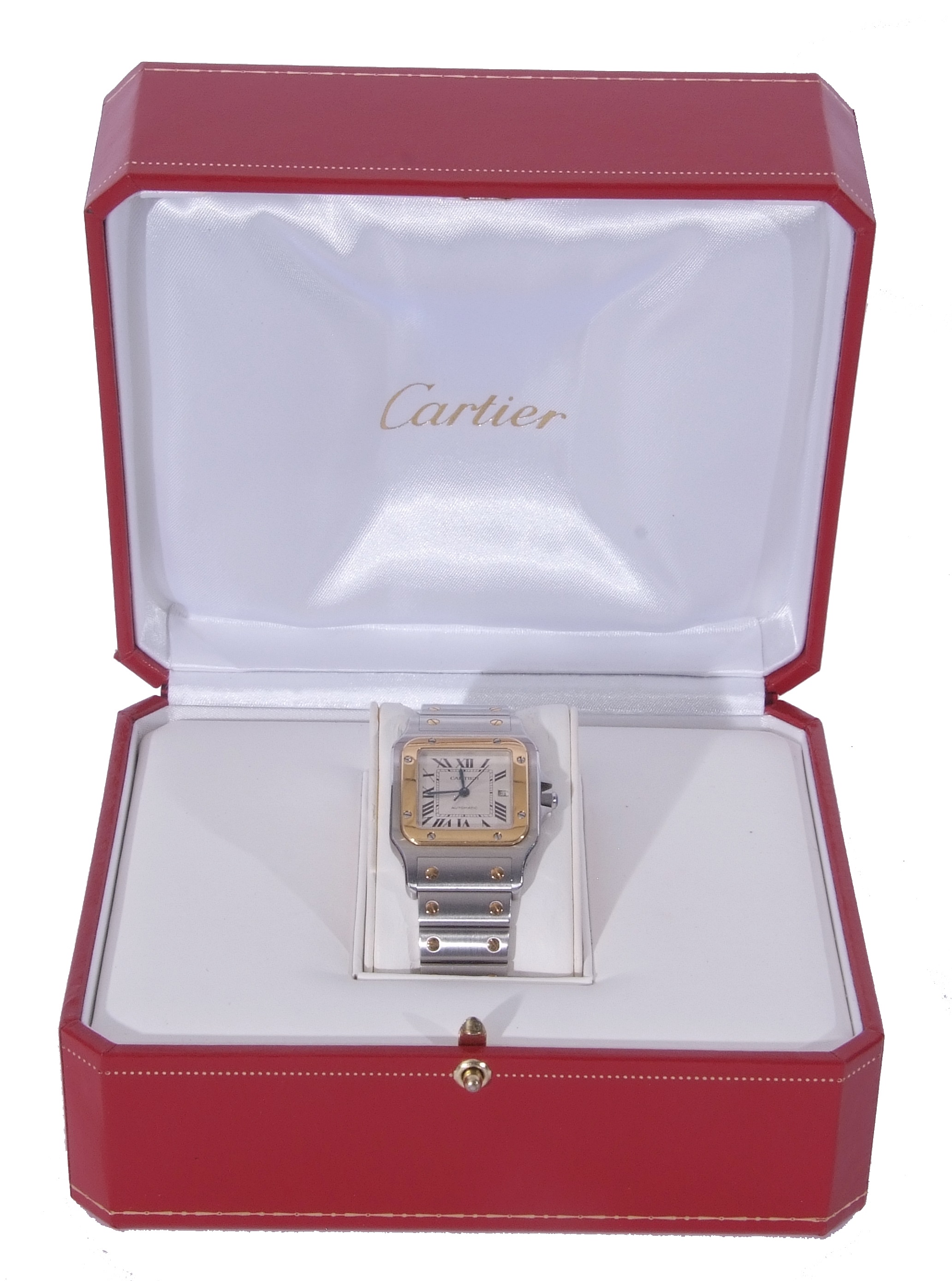 Lot 297 - Cartier gold and stainless steel cased
