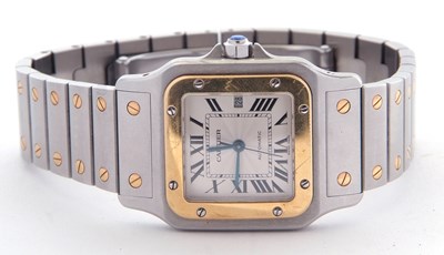 Lot 297 - Cartier gold and stainless steel cased...