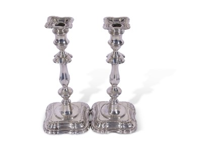 Lot 309 - Pair of early Georgian style silver encased...