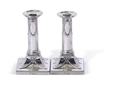 Lot 345 - Pair of Victorian silver encased dressing...