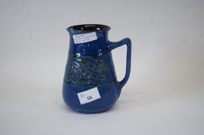 Lot 96 - Barnstaple Pottery blue glazed jug with Art...