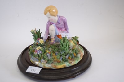 Lot 186 - Crown Staffordshire model of a young girl...