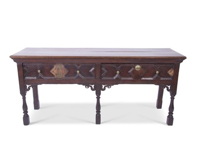 Lot 428 - 17th century and later dresser base in the...