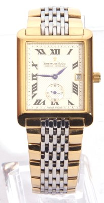 Lot 236 - Dreyfuss & Co gent's wrist watch, ref no 1974,...