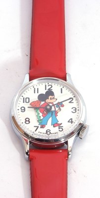 Lot 245 - Swiss made 'Mickey Mouse' wrist watch,...