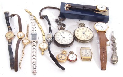 Lot 268 - Three gents wrist watches and 8 ladies wrist...