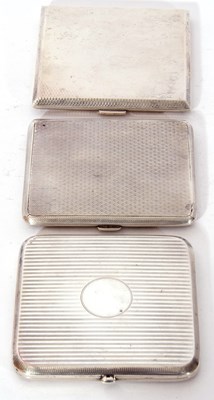 Lot 13 - Mixed Lot: three cigarette cases, each with...