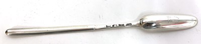 Lot 26 - George III silver double ended marrow scoop of...