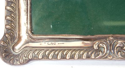Lot 171 - Edward VII large silver photograph frame of...