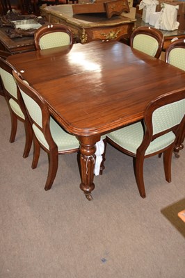 Lot 287 - Victorian mahogany extending dining table...