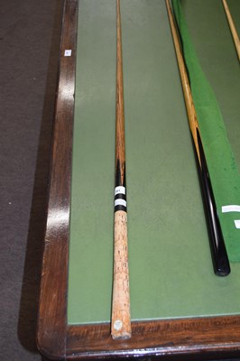 Lot 321 - Burroughes & Watts one piece snooker cue with...