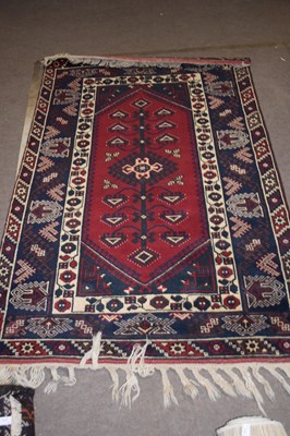 Lot 472 - 20th century Middle Eastern wool floor rug...