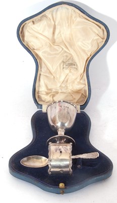 Lot 263 - Cased early 20th century christening set...