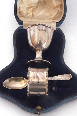 Lot 263 - Cased early 20th century christening set...