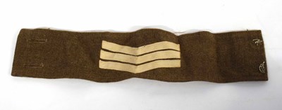 Lot 149 - 20th century British Army Sgt insignia armband...