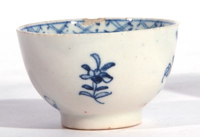 Lot 121 - Lowestoft Porcelain Toy Teabowl and Saucer c.1770