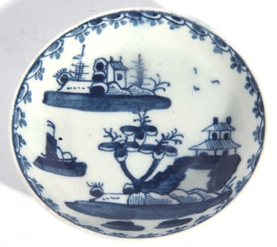 Lot 118 - A Lowestoft porcelain toy or minaiture teabowl...