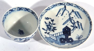 Lot 119 - Lowestoft Toy Teabowl and Saucer c.1770