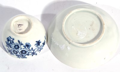 Lot 117 - Lowestoft Porcelain Toy Teabowl and Saucer