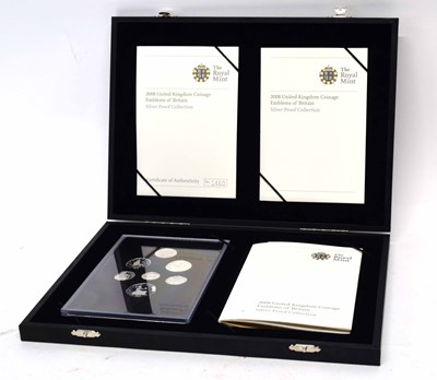 Lot 130 - Cased 2008 silver seven coin Emblems of...