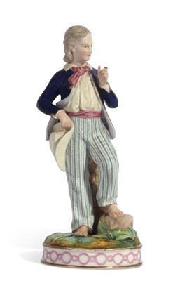 Lot 74 - A 19h century Derby style figure, probably...