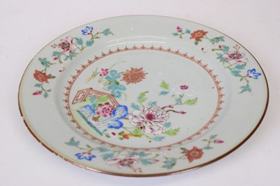 Lot 21 - 18th century Chinese porcelain plate