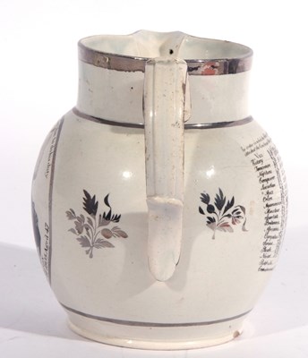 Lot 33 - An early 19th century Pearlware jug with...