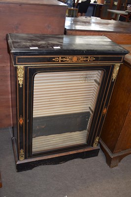 Lot 356 - Victorian ebonised inlaid and metal mounted...