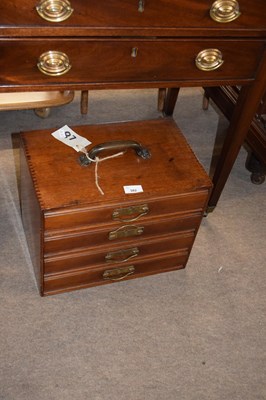 Lot 382 - Late 19th/early 20th century four drawer table...