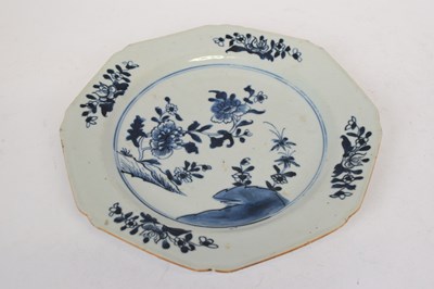 Lot 1 - 18th century Chinese porcelain plate,...