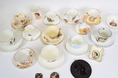 Lot 64 - Quantity of porcelain commemorative wares...