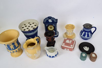 Lot 65 - Quantity of Wedgwood jasperware and cane wares,...