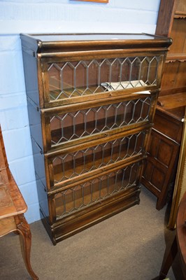 Lot 418 - Globe Wernicke style four tier stacking...