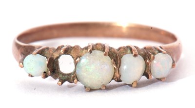 Lot 82 - Four stone opal ring featuring four graduated...