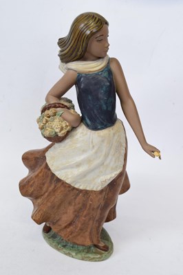 Lot 44 - Lladro gres figure of a young girl modelled as...