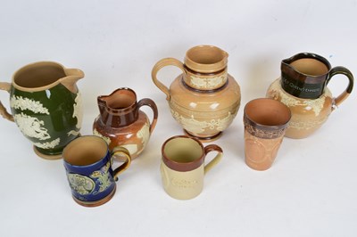 Lot 76 - Group of 19th century commemorative jugs,...